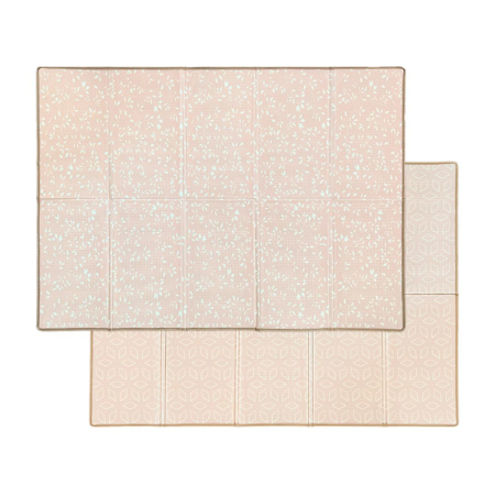 Picture of Evibell® Foldable Play Mat 150x190 Leaves/Geometric Peach