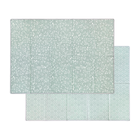 Picture of Evibell® Foldable Play Mat 150x190 Leaves/Geometric Sage Green