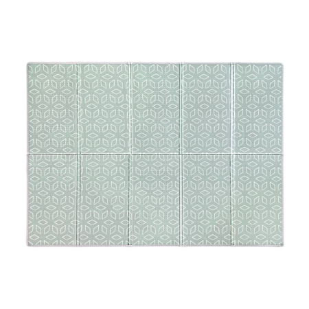 Picture of Evibell® Foldable Play Mat 150x190 Leaves/Geometric Sage Green
