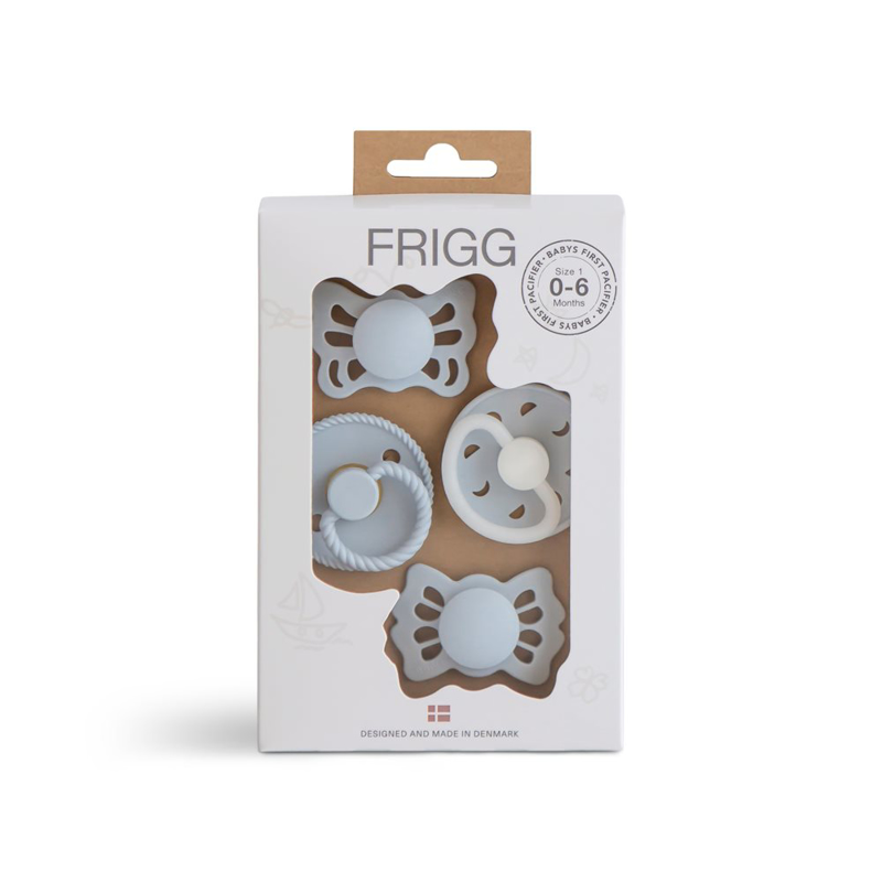 Picture of Frigg® Try-It Collection Pacifier 4-pack Moonlight Sailing Powder Blue