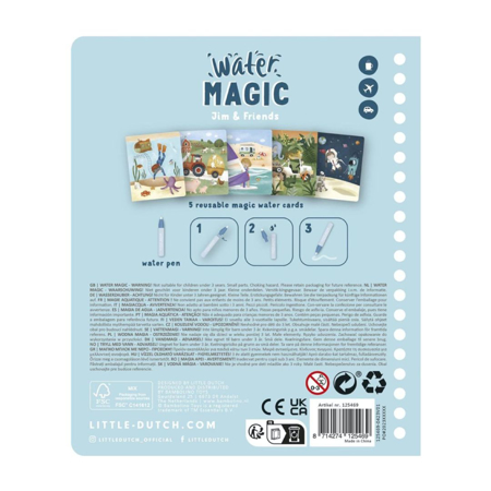Picture of Little Dutch® Water magic book Jim & Friends