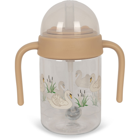 Picture of Konges Sløjd® Baby Bottle With Handle Swan 330ml