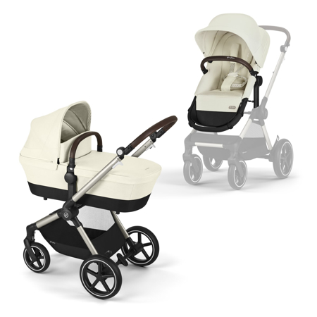 Picture of Cybex® Baby Stroller 2in1 Eos™ Lux Seashell Beige (Taupe Frame)