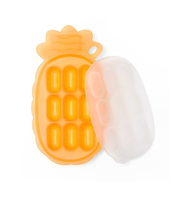 Picture of Haakaa® Silicone Nibble Tray Pineapple Tangerine