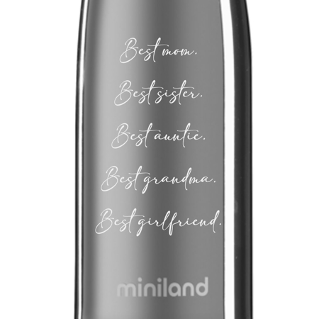 Picture of Miniland® Bottle Thermos Deluxe Silver 500ml