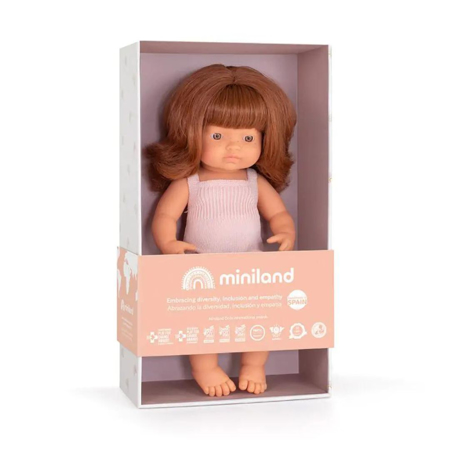 Picture of Miniland® Baby doll Redhead Girl 38cm Colourful