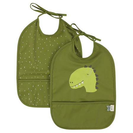 Picture of Trixie Baby® Waterproof bib 2-pack - Mr. Dino
