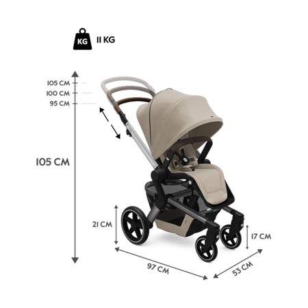Picture of Joolz® Hub™+ Baby Stroller Timeless Taupe