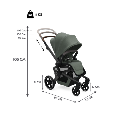 Picture of Joolz® Hub™+ Baby Stroller Forest Green