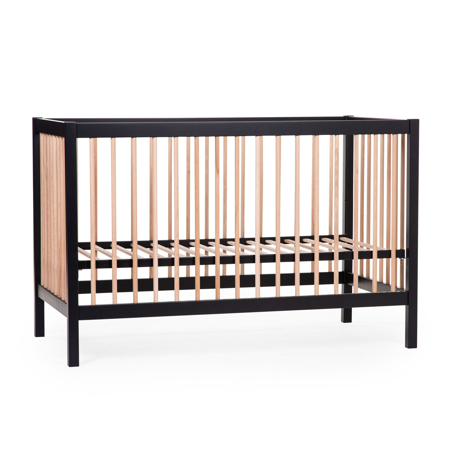 Childhome® Cot 97 Baby bed 120x60Cm Black Natural