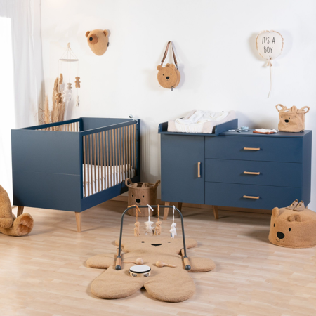 Picture of Childhome® Bold Blue Cot Bed 70x140 Cm + Slats