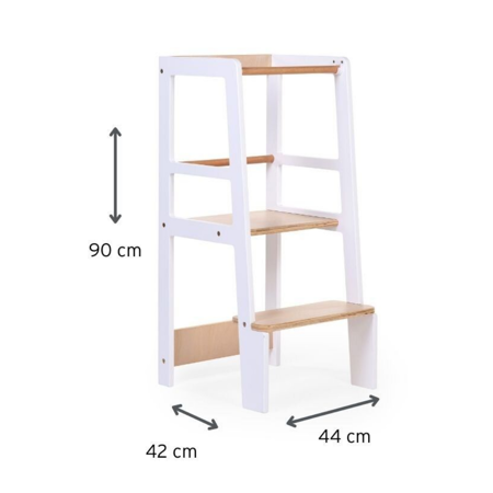 Picture of Childhome® Learning Tower White Natural
