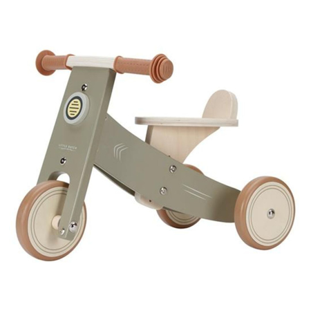 Picture of Little Dutch® Wooden tricycle Olive (1-3Y)