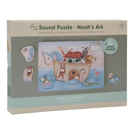 Picture of Little Dutch® Wooden Sound Puzzle Noah’s Ark