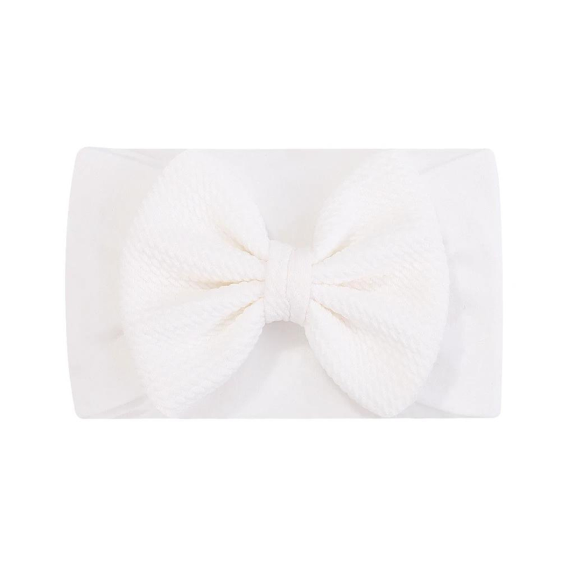 Picture of Evitas Elastic Cable bow Headband Knit White