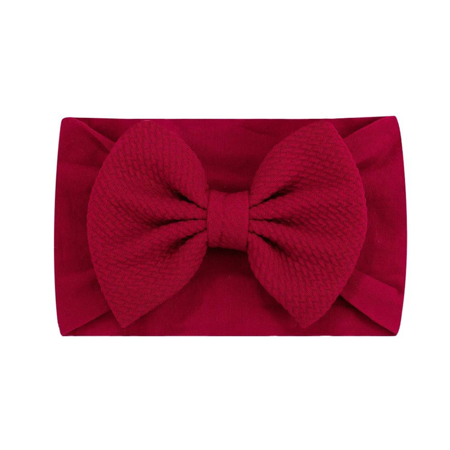 Picture of Evitas Elastic Cable bow Headband Knit Red