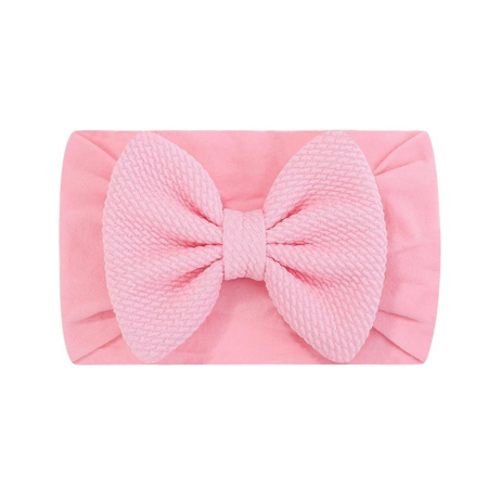 Evitas Elastic Cable bow Headband Knit Pink