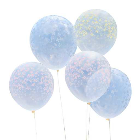 Ginger Ray® Pastel Printed Flower Balloons Cluster 5 pcs