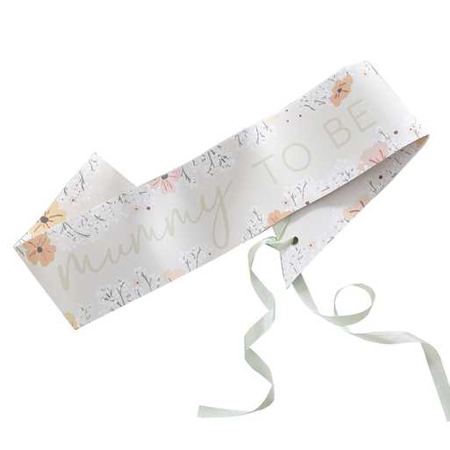 Picture of Ginger Ray® Baby Shower Mummy to Be Sash Floral
