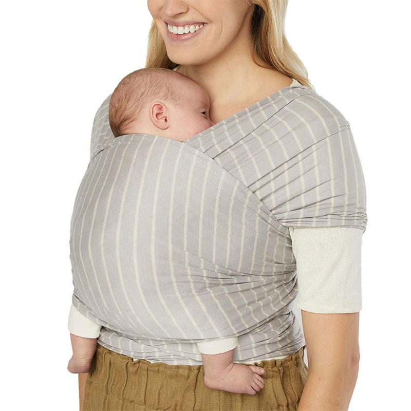 Picture of Ergobaby® Aura Wrap Sustainable Knit Grey Stripes