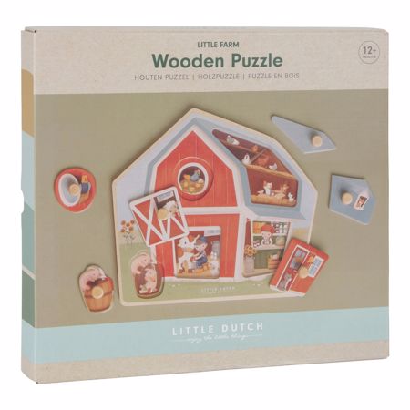 Picture of Little Dutch® Wooden puzzle Little Farm