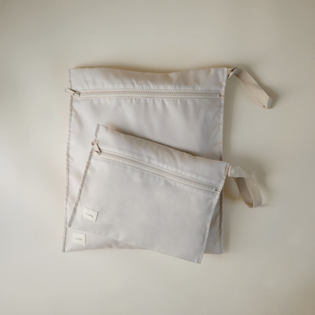 Mushie® Water Resistant Wet Bag 2 Pack​ Fog