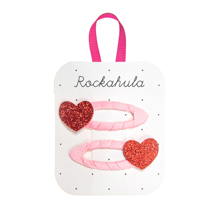Picture of Rockahula® Set of 2 Clips Love Heart Glitter