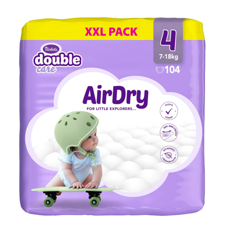 Violeta® Diapers Air Dry XXL 4 Maxi (7-18kg) 104/1