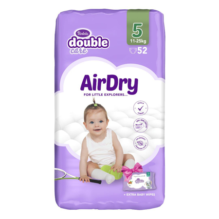 Violeta® Double Care Air Dry 5 (11-25 kg) 52 Pcs