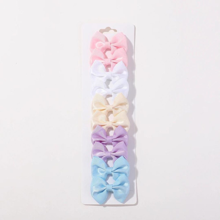 Picture of Hair Clips Bow Pastel 10 pcs