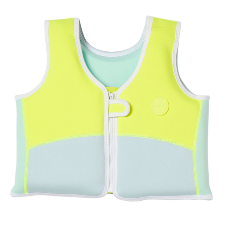 Picture of SunnyLife® Swim Vest Salty the Shark Aqua Neon Yellow 3-6Y 