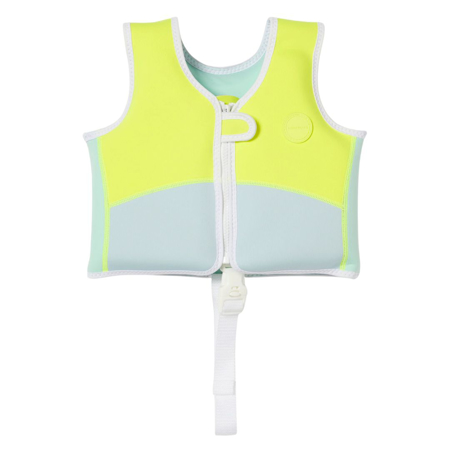 Picture of SunnyLife® Swim Vest Salty the Shark Aqua Neon Yellow 2-3Y 