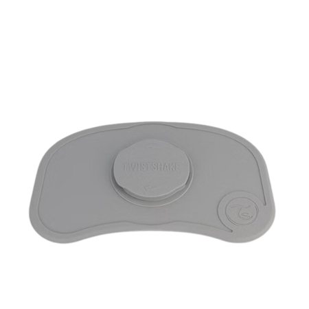 Twistshake Click-Mat Mini + plate (6+M) Pastel Grey